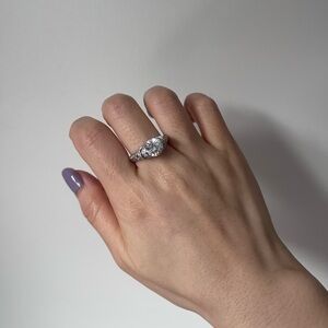 NWT Diamonique Fancy Diamond Ring